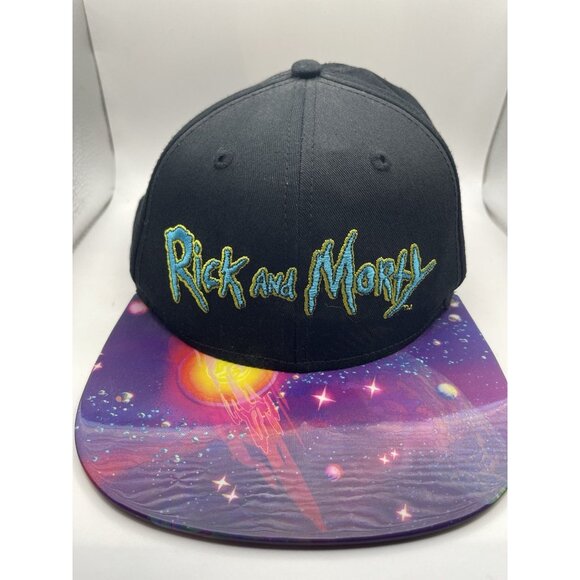 Bioworld Adult Swim Adjustable Rick and Morty Adustable OSFM Baseball Cap - Picture 2 of 7